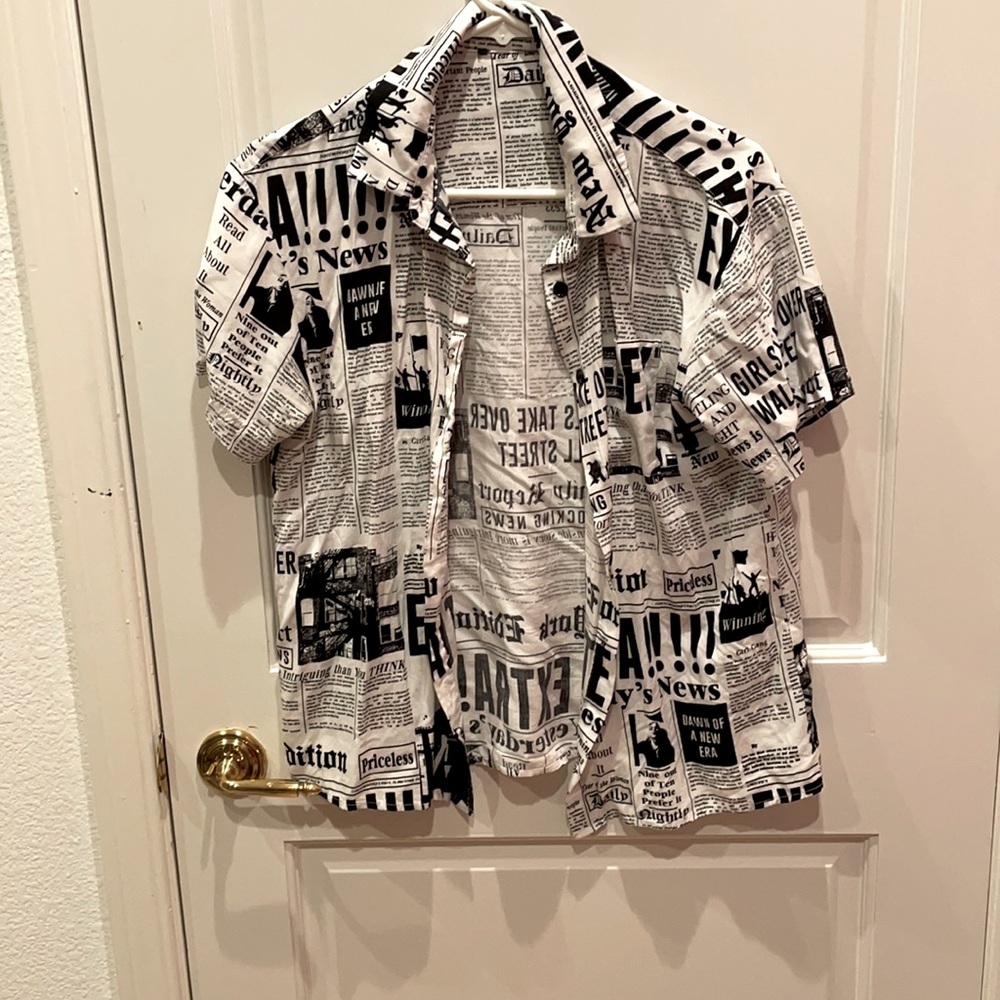 Newspaper Print Layer Top